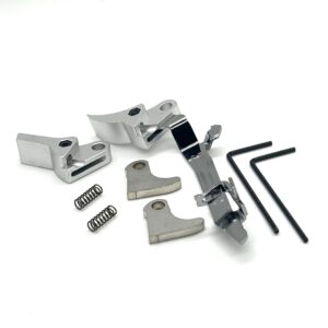 ⚡ New: AR-15 Lab Value Glock FRT V2 6061 Aluminum Trigger Bar Kit 2x Shoe (Silver Curve and Flat) Gen 1 2 3 4, 9mm, .40, .357