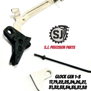 Alternative view of ⚡ New: AR-15 Lab GLOCK FRT POLYMER V3 BAR GEN 1 2 3 with Safety and Curved Steel Trip for 17 19 22 26 27